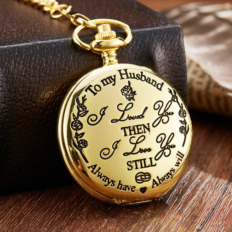 🔥LAST DAY 49% OFF - "TO MY SON/ DAUGHTER/ DAD" Quartz Pocket Chain Watch
