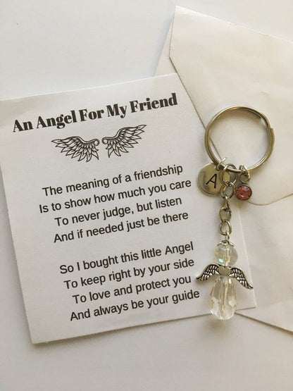 🎁Last Day Promotion- SAVE 49%⇝💓 Guardian Angel Keychain - Best Friend Gift