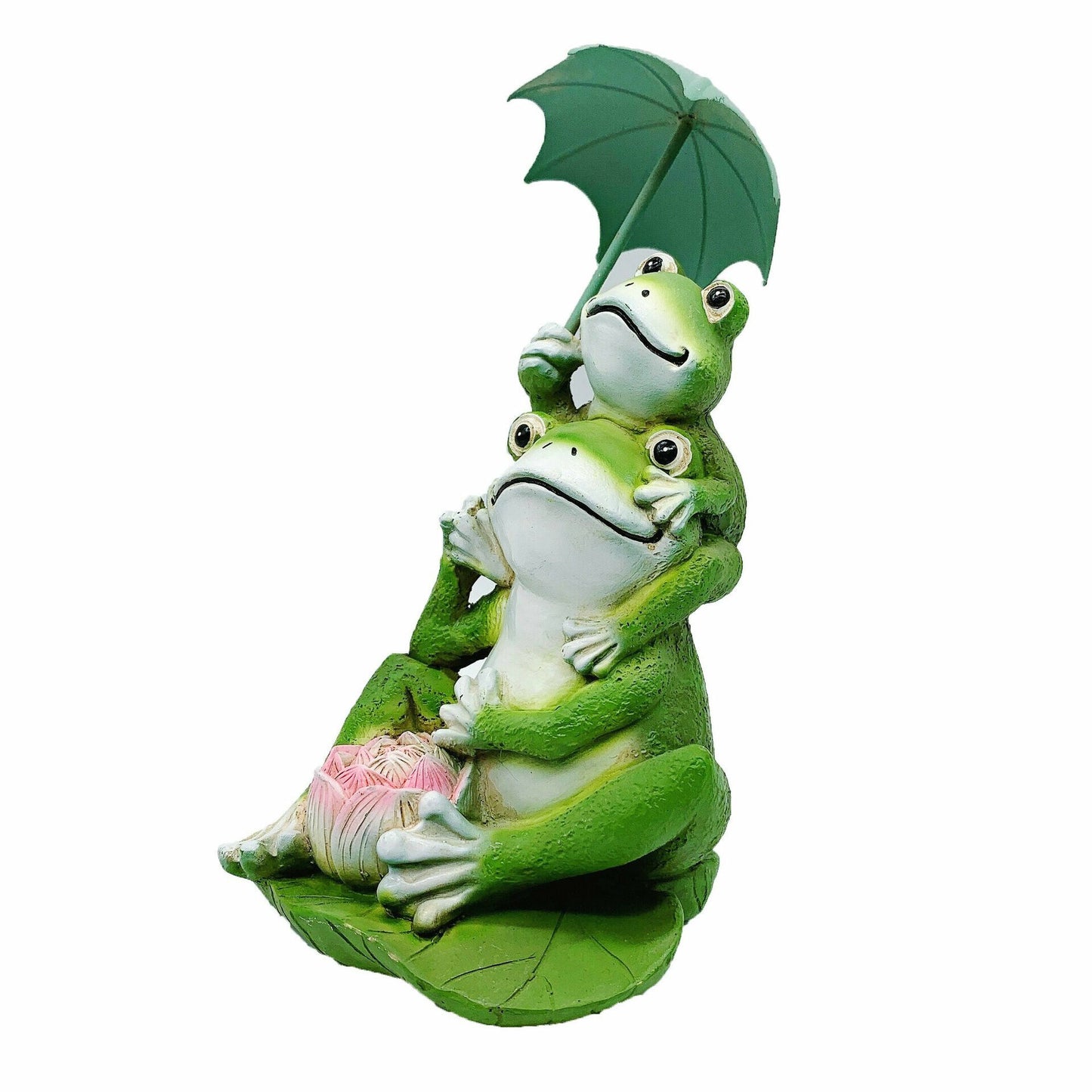 Decorative Stacking Frogs Shovel Lawn Ornament Garden Statue