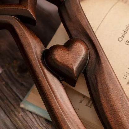 🔥Last Day Special Sale 49% OFF - 💞Intertwined Heart Wooden Cross