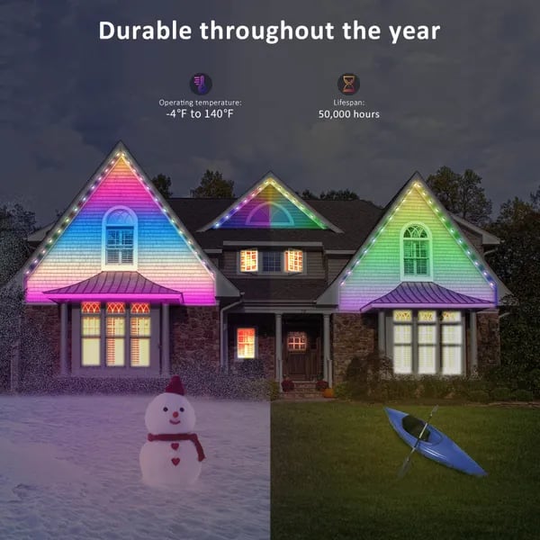 🎁Last Day 49% OFF - Smart Rainbow LED Permanent Outdoor Light - Smartlight