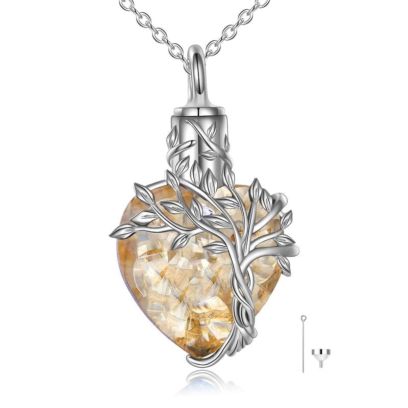 🔥Last Day 49% OFF - 🎁925 Sterling Silver  Heart Urn Necklace