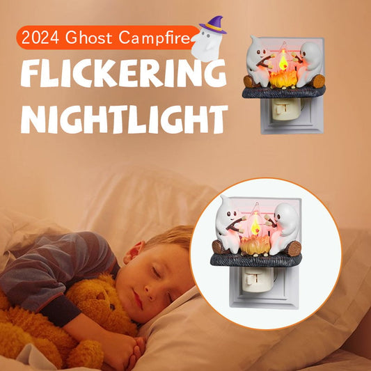 🔥LAST DAY 49% OFF - 👻2024 Ghost Campfire Flickering Nightlight✨🔥
