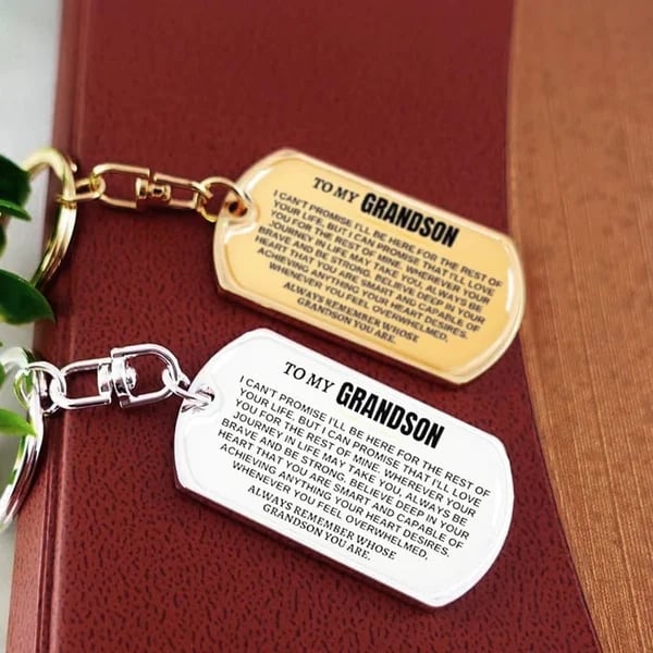 🔥🎁Last Day 49% - To My Grandchildren - Remember Whose Grandchildren You Are - Unique Keychain