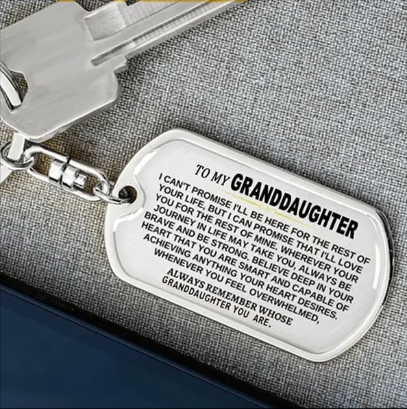 🔥🎁Last Day 49% - To My Grandchildren - Remember Whose Grandchildren You Are - Unique Keychain