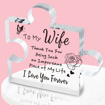 LAST DAY 49% OFF⇝💓'To my sister, thank you for being such an important piece of my life' Puzzle Block