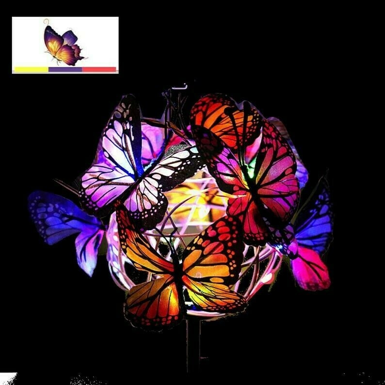 🔥Last Day Promotion 50% OFF🔥 - Solar Stake Lights Butterflies Decor Lights ( BUY 1 GET 1 )