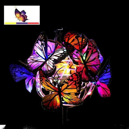 🔥Last Day Promotion 50% OFF🔥 - Solar Stake Lights Butterflies Decor Lights ( BUY 1 GET 1 )
