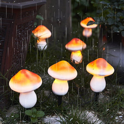 Outdoor Solar LED Resin Mushroom Light String(3PCS)