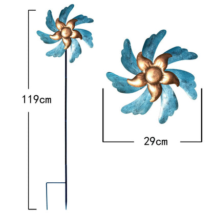 Wrought Iron Painted Windmill