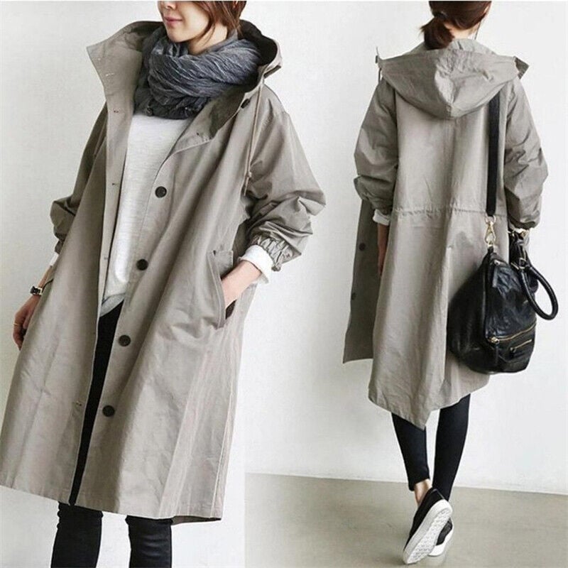 🔥Last Day 49% OFF - Waterproof Hooded Trench Coat