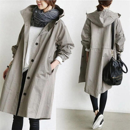 🔥Last Day 49% OFF - Waterproof Hooded Trench Coat