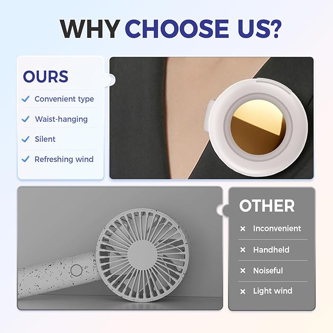 ❄️ 2025 New Mini Fan with Clip