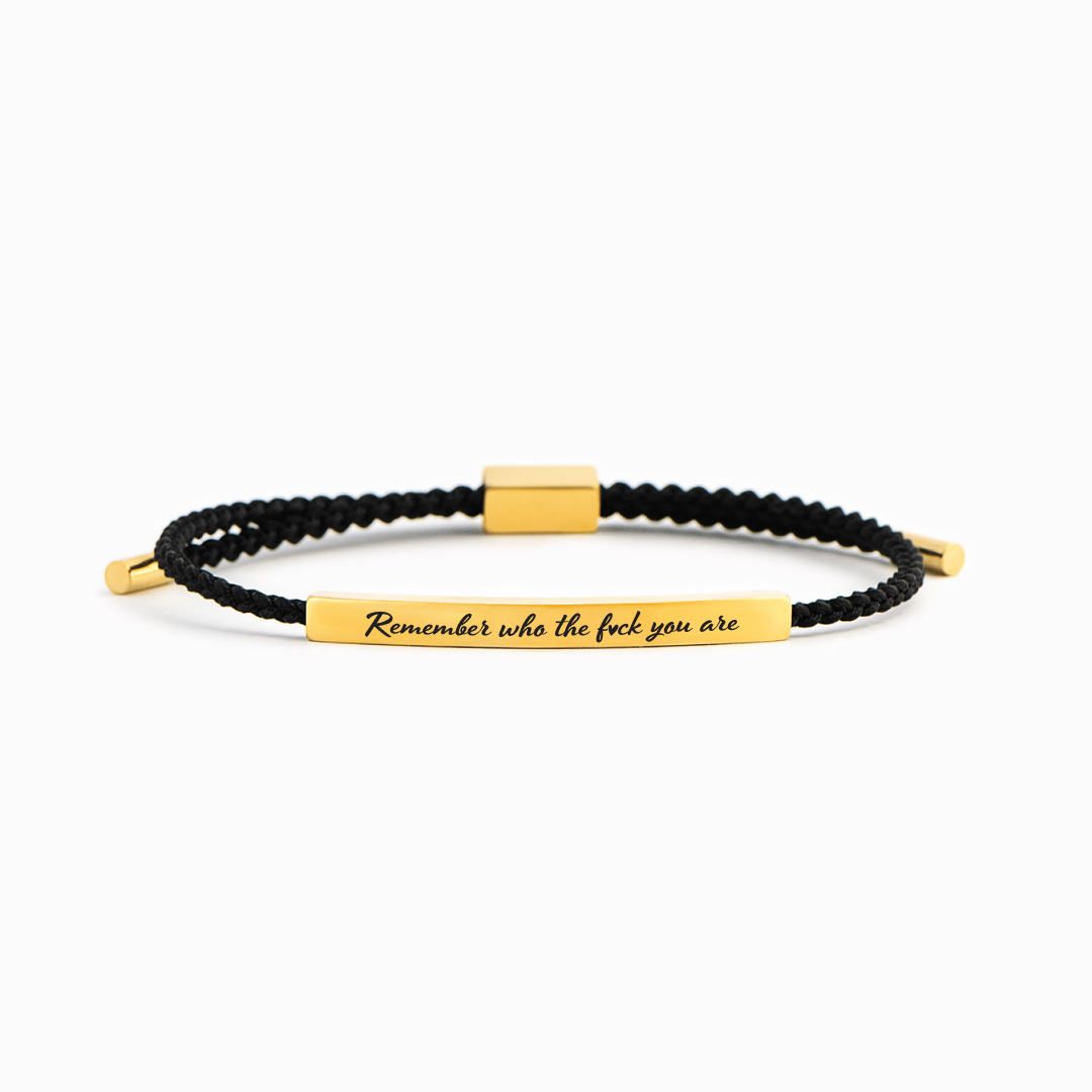 🔥LAST DAY 49% OFF - Remember Who The F♡ck You Are Motivational Tube Bracelet