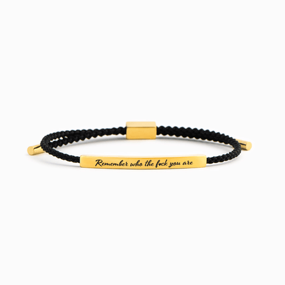 🔥LAST DAY 49% OFF - Remember Who The F♡ck You Are Motivational Tube Bracelet
