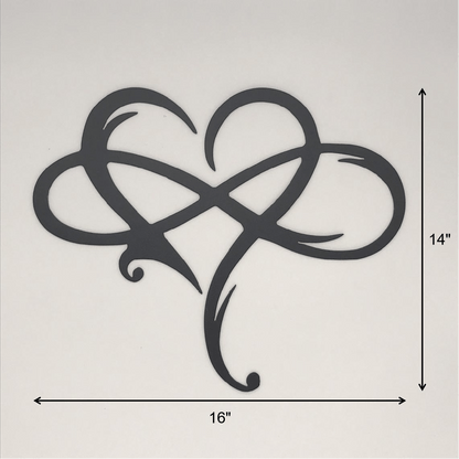 🔥Last Day Promotion 49% OFF - 💞Infinity heart-Steel wall decor Metal Wall art