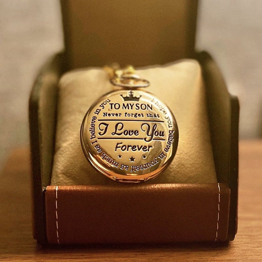 🔥LAST DAY 49% OFF - "TO MY SON/ DAUGHTER/ DAD" Quartz Pocket Chain Watch