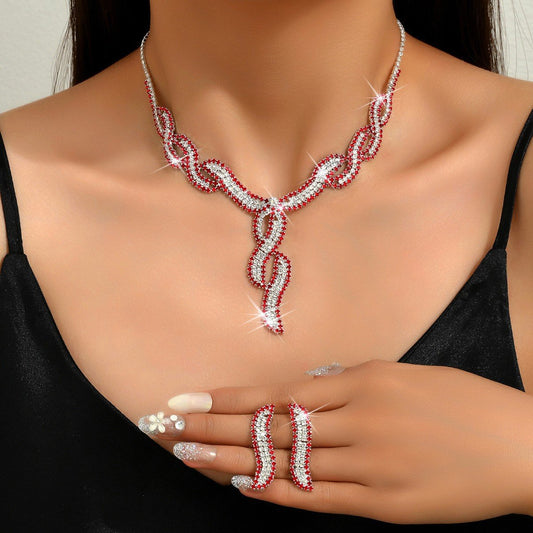 Vintage serpentine jewelry set