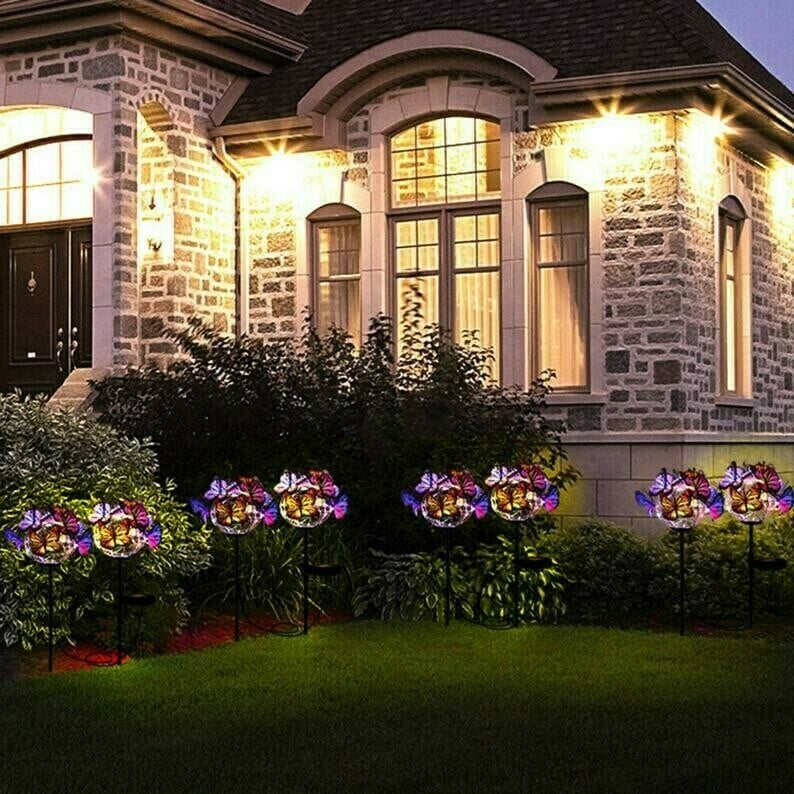 🔥Last Day Promotion 50% OFF🔥 - Solar Stake Lights Butterflies Decor Lights ( BUY 1 GET 1 )
