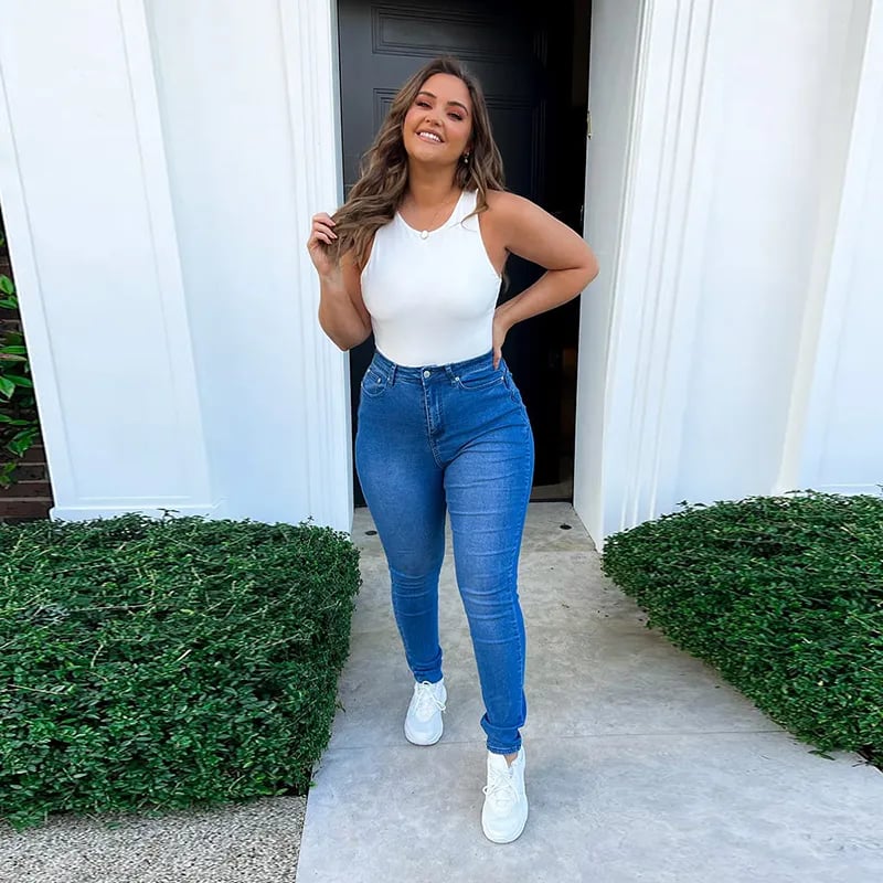 Last Day Promotion 49% OFF - Shapewear Tummy Control Jeans
