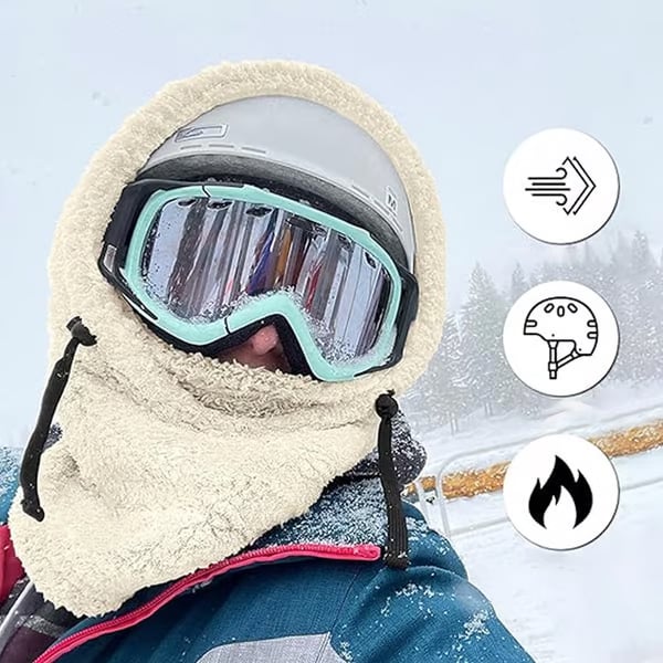 🔥2024 HOT SALE 49% OFF🔥 - Winter Outdoor Sherp Hooded Sports Windproof Mask⛷️