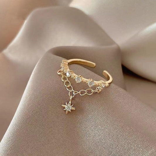 (🎅Early Valentine Sale - Save 49.99% OFF🎁)'Winter Star' Crystal Ring