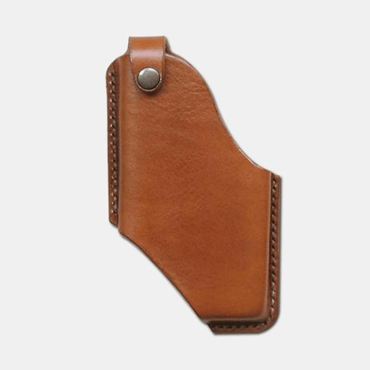 Men 6.5 Inch Leather Waist Belt Bag