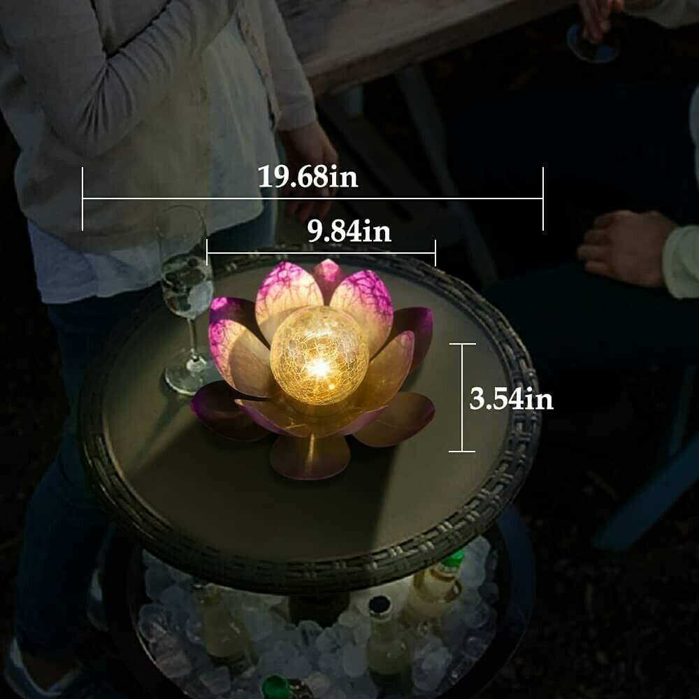 Waterproof Metal Flower Solar Light