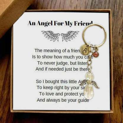 🎁Last Day Promotion- SAVE 49%⇝💓 Guardian Angel Keychain - Best Friend Gift