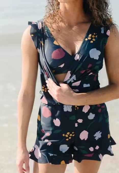 Last Day Promotion 49% OFF - 🔥Swim Romper Built-in Bra