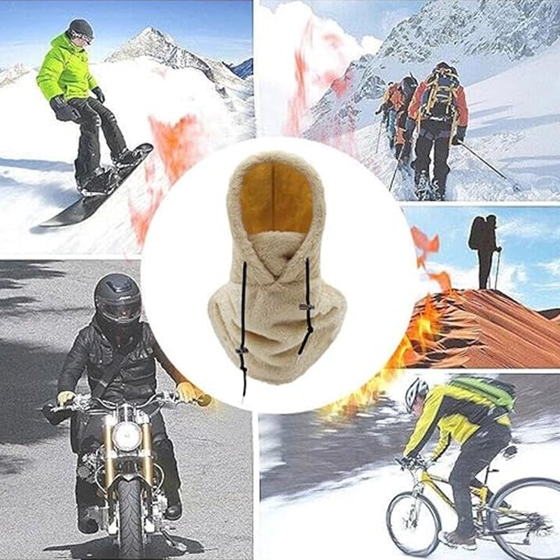 🔥2024 HOT SALE 49% OFF🔥 - Winter Outdoor Sherp Hooded Sports Windproof Mask⛷️