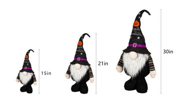 Large Halloween Plush Gnome