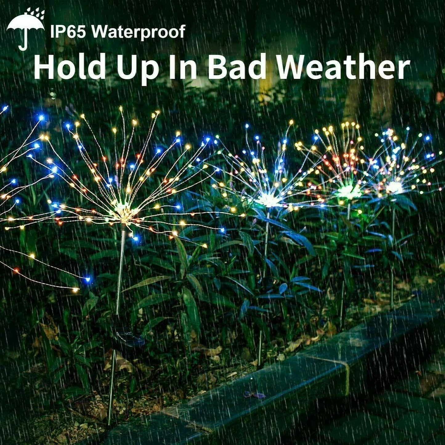 🔥LAST DAY 49% OFF - 🎁Waterproof Solar Garden Fireworks Lamp