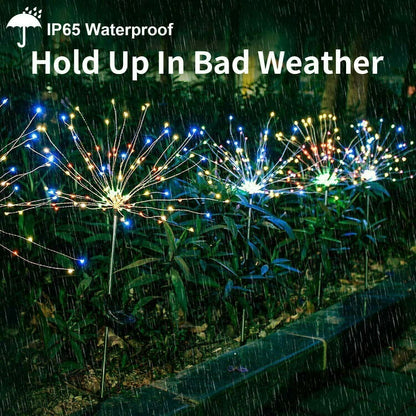 🔥LAST DAY 49% OFF - 🎁Waterproof Solar Garden Fireworks Lamp