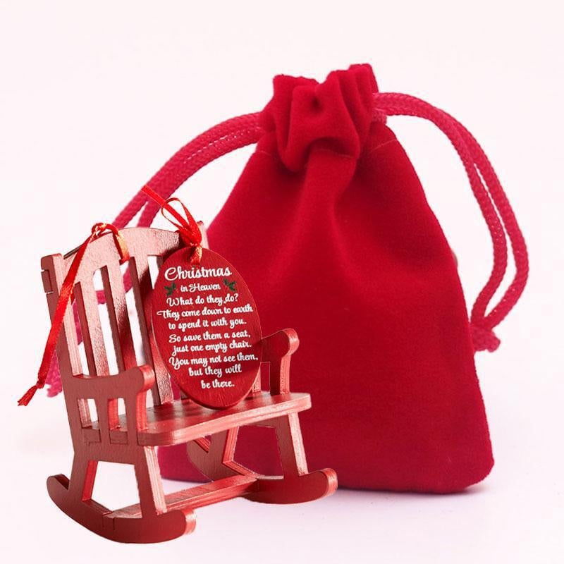 Last Day 49% Off - 🎄Christmas in Heaven Rocking Chair Ornament❤️