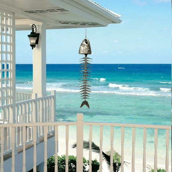 Metal Fish Bone Wind Chimes