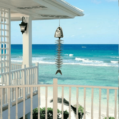 Metal Fish Bone Wind Chimes