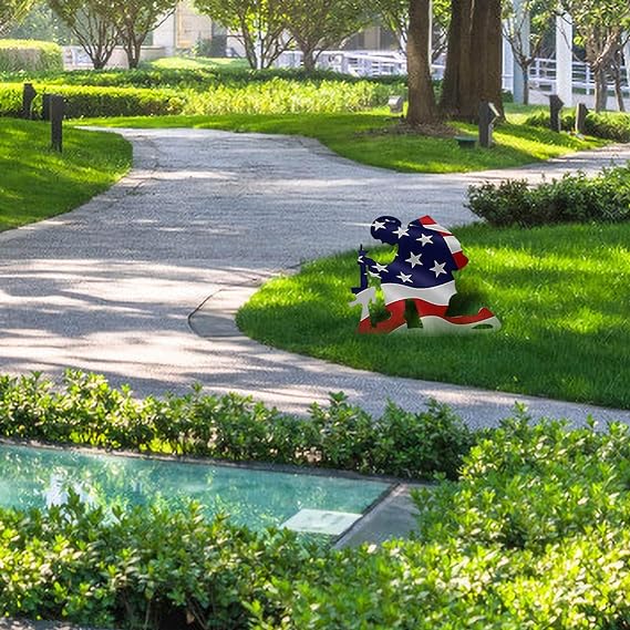🔥Last Day 49% OFF - Memorial metal plaque for soldiers - American flag