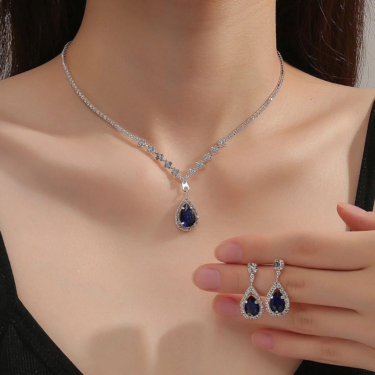 Ocean Heart necklace set