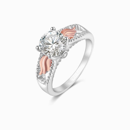 I'm a Wife to a Husband Personalized Circle Wings Memorial Ring