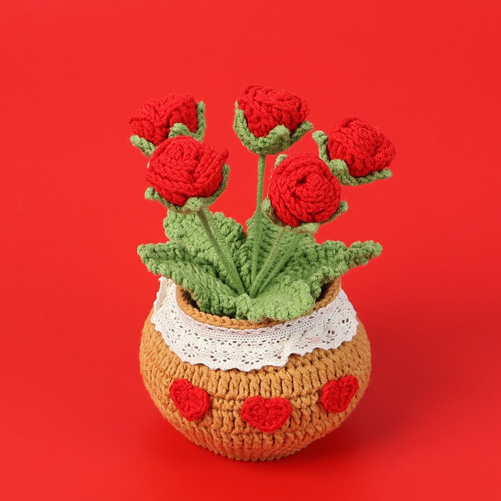 🔥Last Day 49% OFF - Tulip Potted Plants Crochet Kit🌷