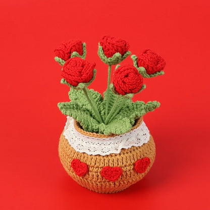🔥Last Day 49% OFF - Tulip Potted Plants Crochet Kit🌷