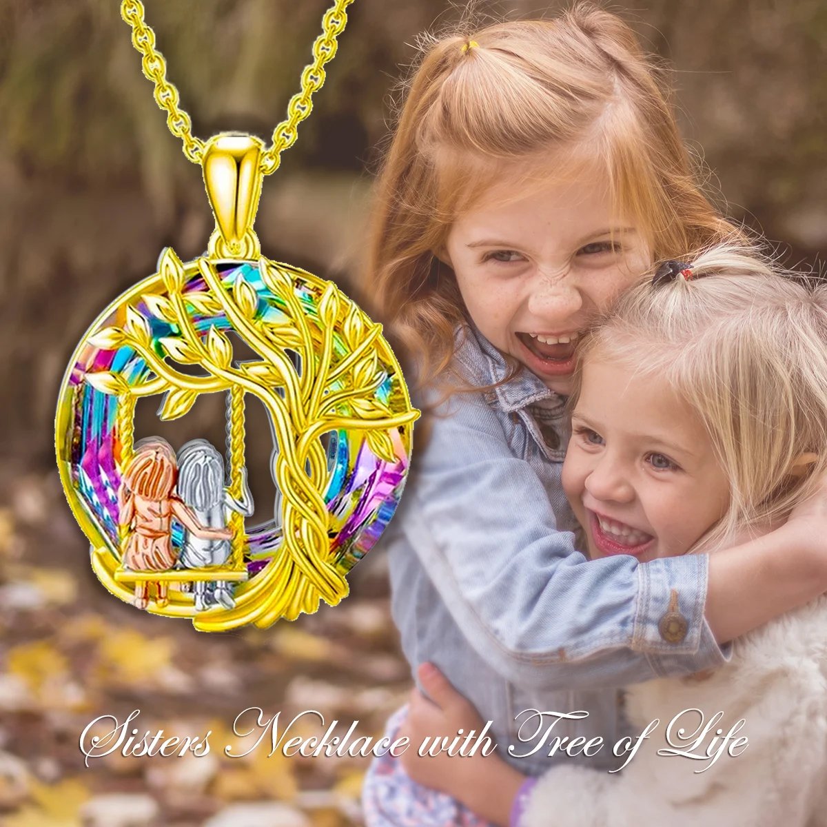 Last Day 49% OFF--🎁S925 Sterling Silver Tree of Life Sisters Necklace