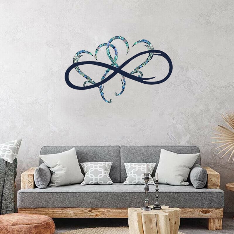 🔥Last Day Promotion 49% OFF - 💞Infinity heart-Steel wall decor Metal Wall art