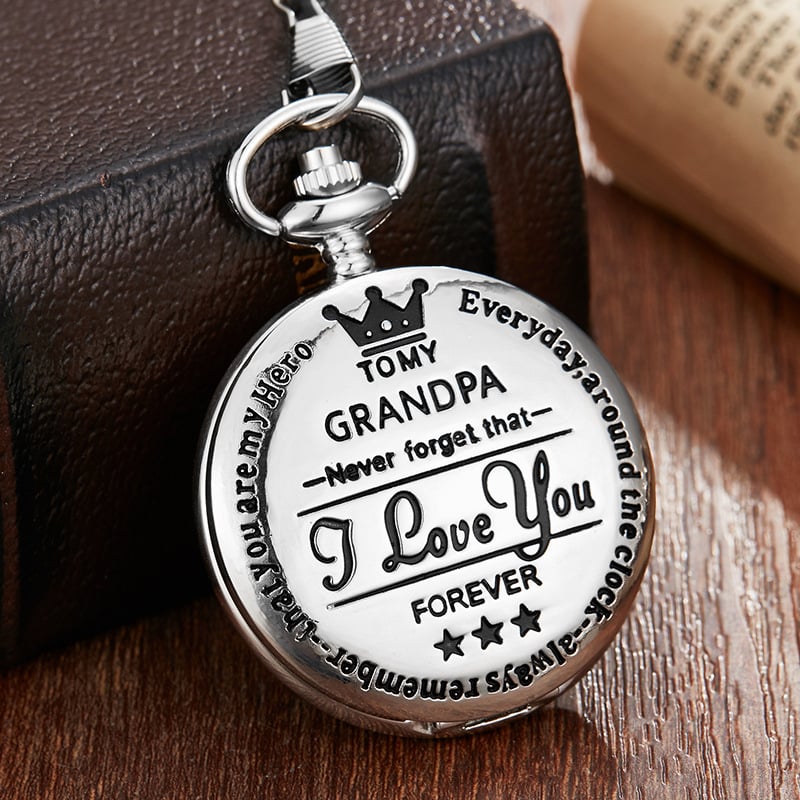 🔥LAST DAY 49% OFF - "TO MY SON/ DAUGHTER/ DAD" Quartz Pocket Chain Watch
