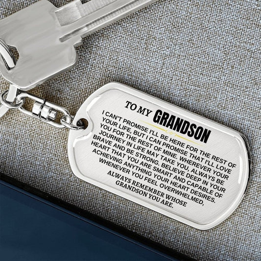 🔥🎁Last Day 49% - To My Grandchildren - Remember Whose Grandchildren You Are - Unique Keychain