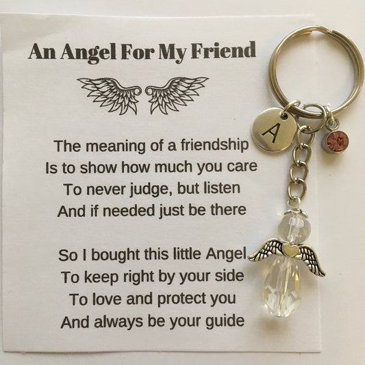 🎁Last Day Promotion- SAVE 49%⇝💓 Guardian Angel Keychain - Best Friend Gift
