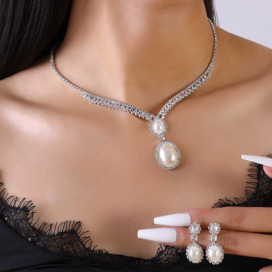 Gem necklace set