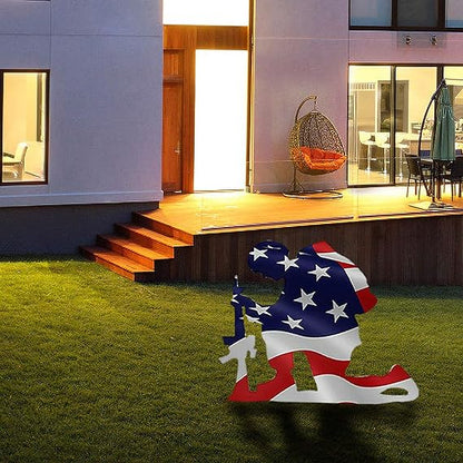 🔥Last Day 49% OFF - Memorial metal plaque for soldiers - American flag