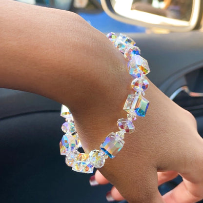 🎁LAST DAY 49% OFF - 💖A Little Romance💖 Sterling Silver Northern Lights Crystals Bracele